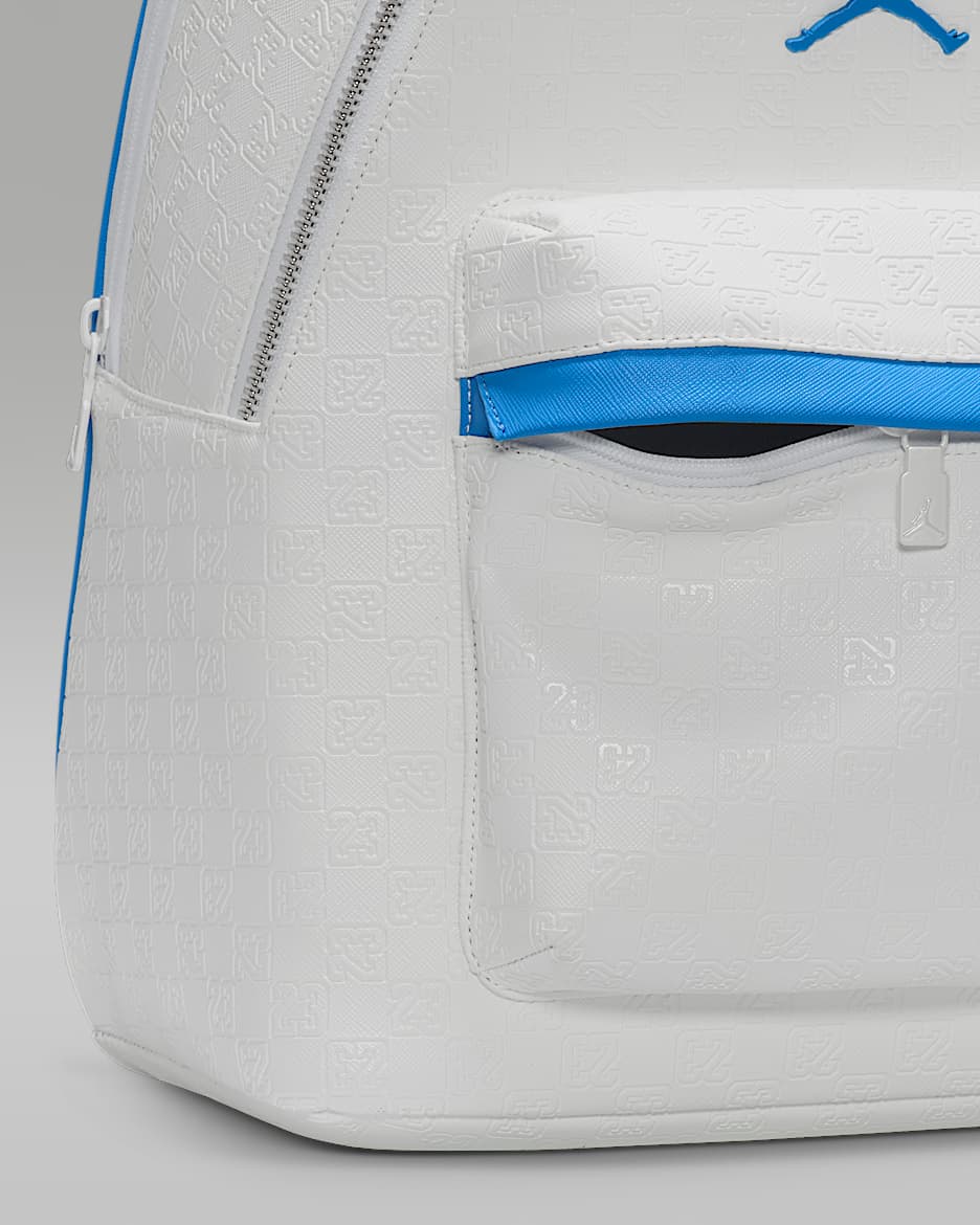 Jordan backpack blue and white cheap